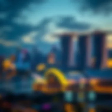 Iconic skyline showcasing the grandeur of Singapore Sands Casino