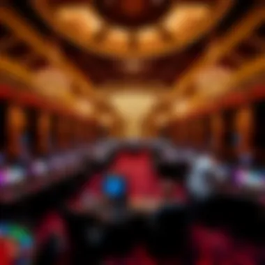 Luxurious gaming floor filled with excitement and energy