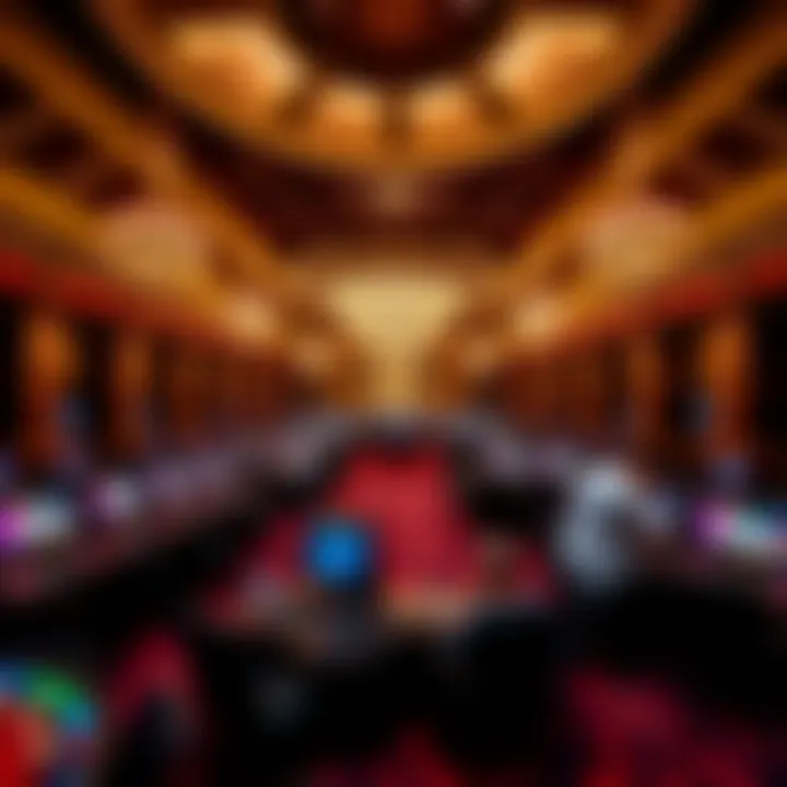 Luxurious gaming floor filled with excitement and energy