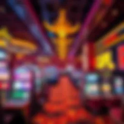 Vibrant gaming floor at South Pointe Hotel and Casino