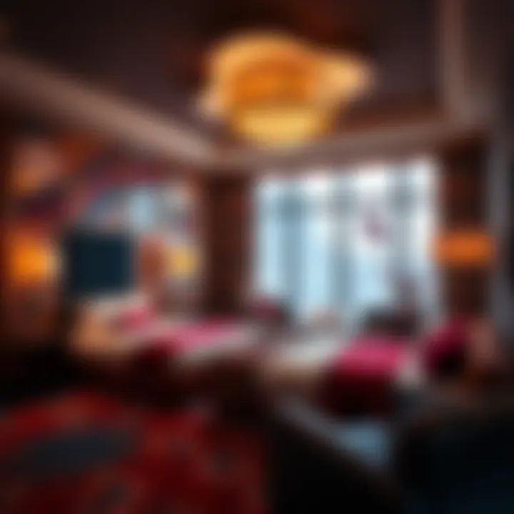 Luxurious room interior at South Pointe Hotel