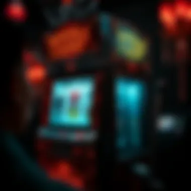 Eerie Aesthetics of the Slot Machine Intricate design of the spooky cash slot machine showcasing its eerie theme