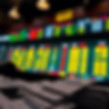 A variety of betting slips and online betting interface