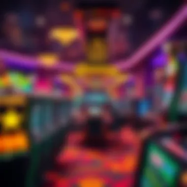 A vibrant casino floor showcasing gaming excitement