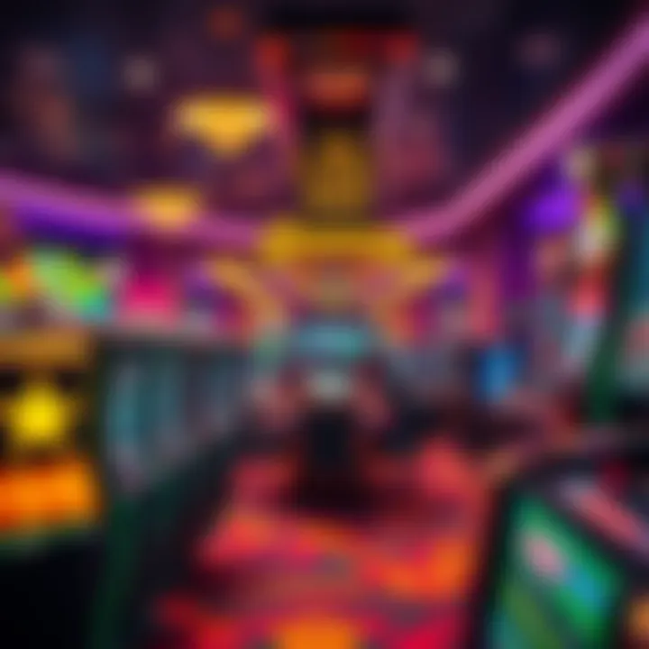 A vibrant casino floor showcasing gaming excitement