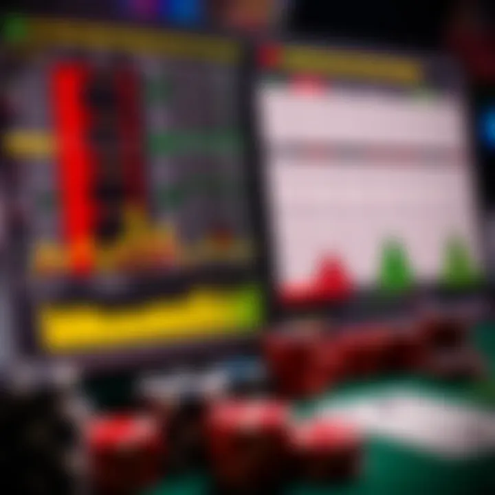 Strategic analysis of odds with betting charts and graphs