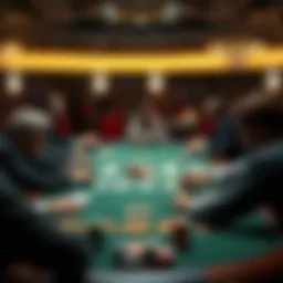 Texas Hold'em gameplay on a digital platform