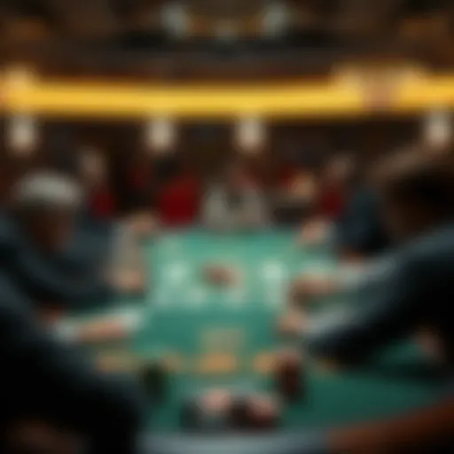 Texas Hold'em gameplay on a digital platform