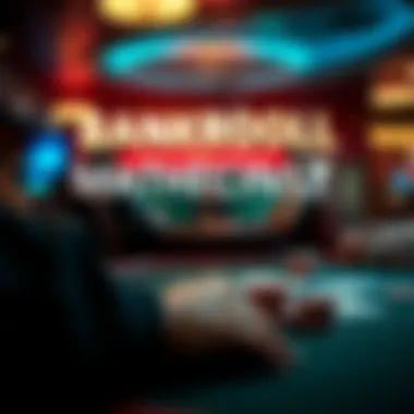 Graphical depiction of bankroll management techniques