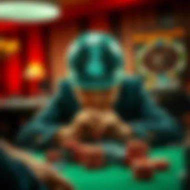 Visual representation of player psychology in poker gaming