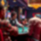 A virtual dealer engaging with online players in a live casino environment