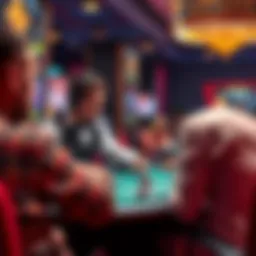 A virtual dealer engaging with online players in a live casino environment