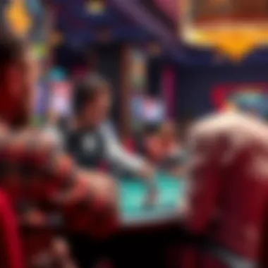 A virtual dealer engaging with online players in a live casino environment