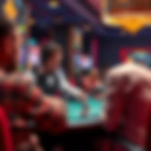 A virtual dealer engaging with online players in a live casino environment