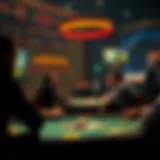 High-stakes betting scene