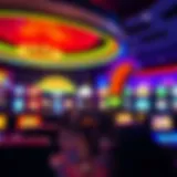 Vibrant casino gaming interface showcasing various games