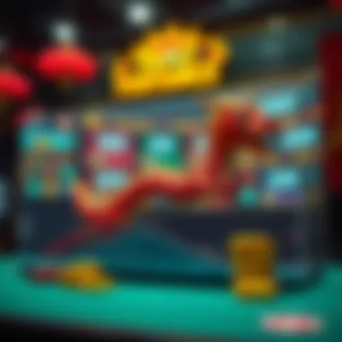 Graph depicting the growth of online gambling trends influenced by the app