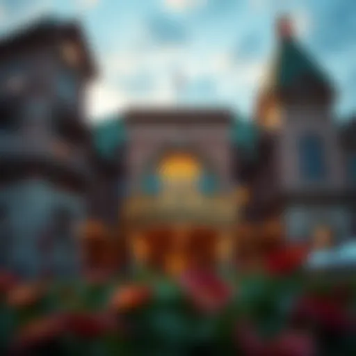 Exterior view of Turning Stone Casino showcasing its architectural elegance