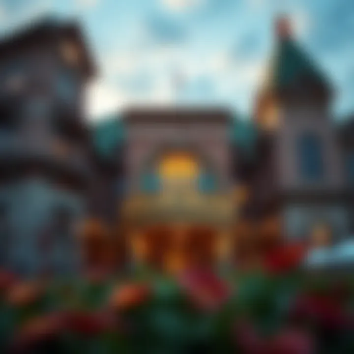 Exterior view of Turning Stone Casino showcasing its architectural elegance