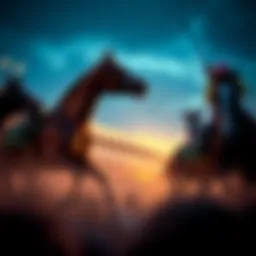 Excitement of betting on horse racing