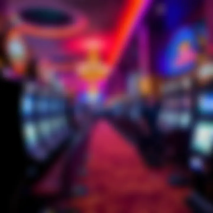 Vibrant casino environment filled with slot machines and players engaged in gameplay