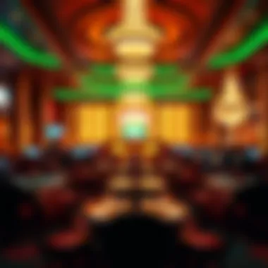 Welcoming atmosphere of a high-end casino