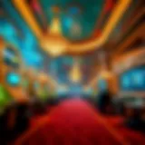 Luxurious casino interior showcasing high stakes gambling