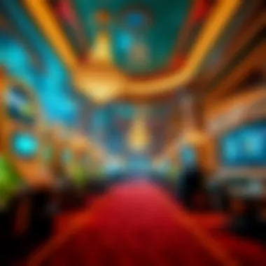 Luxurious casino interior showcasing high stakes gambling