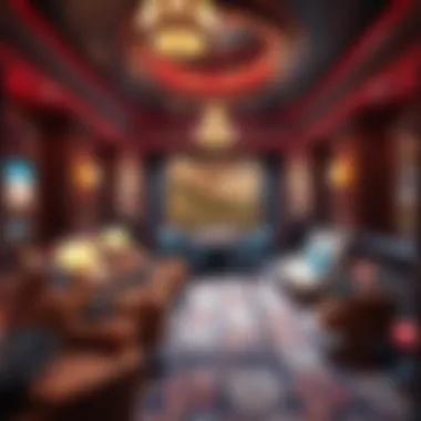 Exclusive VIP lounge with lavish amenities