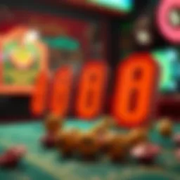 Visual representation of lottery number patterns