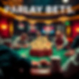 Conceptual illustration of parlay bets and their mechanics