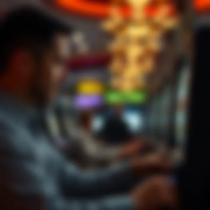 Player analyzing slot strategies