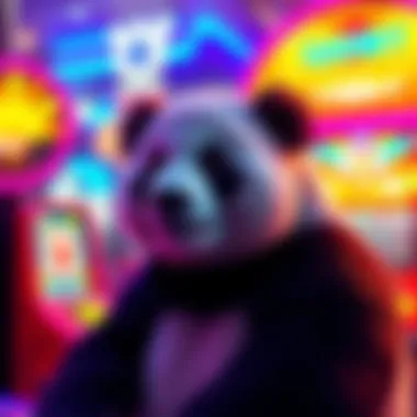 The stunning graphics and vibrant colors of the Xtreme Panda slot machine.
