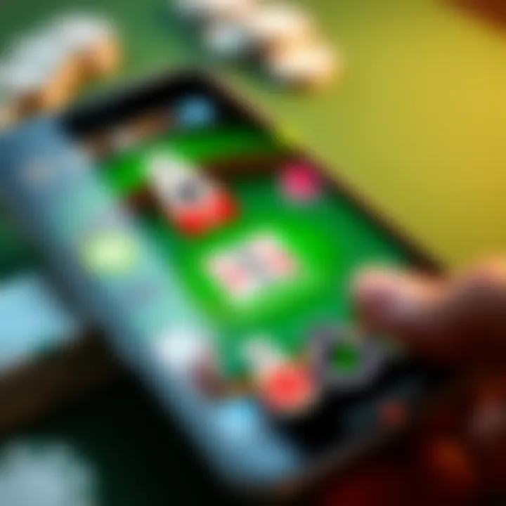 Dynamic user interface of Zynga Poker on mobile devices